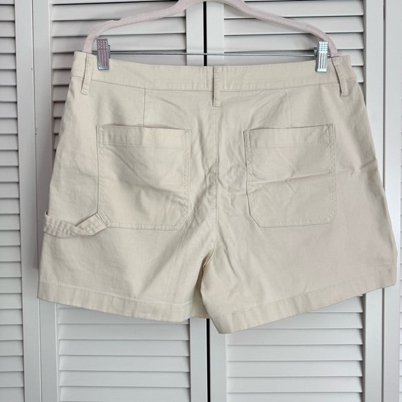 J. Crew Foundry Chino Shorts High Rise Utility Size 14 NEW - Picture 3 of 6